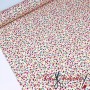 ALGODÓN POPELIN FLORECITAS ROSA - TIENDA ONLINE TELAS Y MANTELES