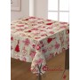 LONETA NAVIDAD YUTE CORAZONES - TIENDA ONLINE TELAS Y MANTELES
