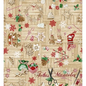 TELA NAVIDAD COOKIES - TIENDA ONLINE TELAS Y MANTELES