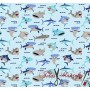 Algodón Baby Shark TelasyManteles.es
