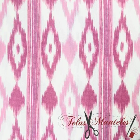 Tela Lenguas Mallorquinas Rosas - Telas y Manteles