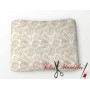 Tela loneta estampada palmeras beige
