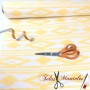 TELA LENGUAS MALLORQUINAS AMARILLO - TELAS Y MANTELES