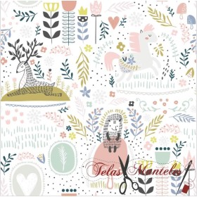 Tela Resinada Antimanchas Garden Estilo Nordico - TELAS Y MANTELES