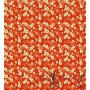 Tela Liberty Flores Naranja - TELAS Y MANTELES