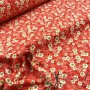 Tela Liberty Flores Naranja - TELAS Y MANTELES