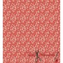 Tela de Algodón Liberty Flores Pequeña Rojo - TELAS Y MANTELES