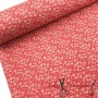 Tela de Algodón Liberty Flores Pequeña Rojo - TELAS Y MANTELES