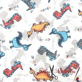 Tela de Dinosaurios _ TELAS Y MANTELES
