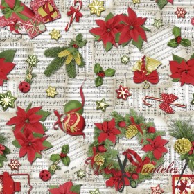 TELA NAVIDAD CANCIONES - TIENDA ONLINE TELAS Y MANTELES