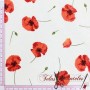 Tela Flores Amapolas - TELAS Y MANTELES