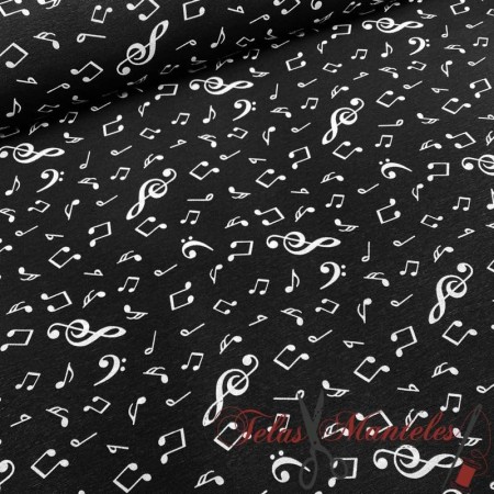 LONETA NOTAS MUSICALES - TIENDA ONLINE TELAS Y MANTELES