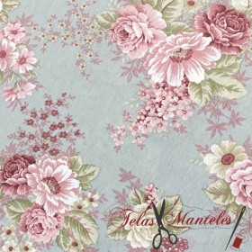 Mantel Antimanchas Lidia Turquesa Telasymanteles.es