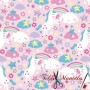 TELA UNICORNIO ROSA - TIENDA ONLINE TELAS Y MANTELES
