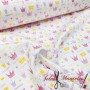 TELA ALGODÓN CORONAS PRINCESAS - TIENDA ONLINE TELAS Y MANTELES
