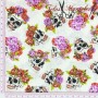 POPELIN ALGODON CATRINAS CALAVERAS - TIENDA ONLINE TELAS Y MANTELES