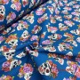 POPELIN ALGODON CATRINAS CALAVERAS - TIENDA ONLINE TELAS Y MANTELES