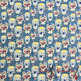 TELA DE ALGODON CATRINA - TIENDA ONLINE TELAS Y MANTELES