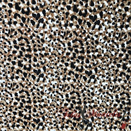 TELA DE ALGODON LEOPARDO - TIENDA ONLINE TELAS Y MANTELES