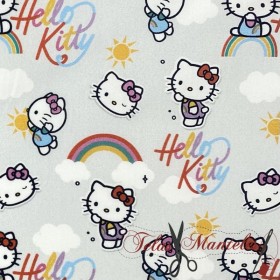 TELA ALGODON POPELIN HELLO KITTY - TIENDA ONLINE TELAS Y MANTELES