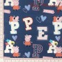 TELA ALGODON INFANTIL PEPPA PIG - TIENDA ONLINE TELAS Y MANTELES