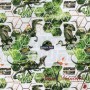 TELA ALGODON JURASSIC PARK DINORAURIOS - TIENDA ONLINE TELAS Y MANTELES