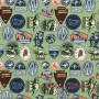 TELA ALGODON DINOSAURIOS JURASSIC PARK - TIENDA ONLINE TELAS Y MANTELES