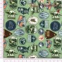 TELA ALGODON DINOSAURIOS JURASSIC PARK - TIENDA ONLINE TELAS Y MANTELES