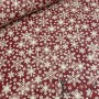 TELA COPOS NAVIDAD ROJO - TIENDA ONLINE TELAS Y MANTELES