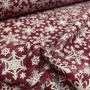 TELA COPOS NAVIDAD ROJO - TIENDA ONLINE TELAS Y MANTELES