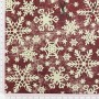 TELA COPOS NAVIDAD ROJO - TIENDA ONLINE TELAS Y MANTELES