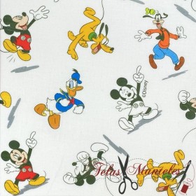 TELA ALGODON DISNEY MICKEY - TIENDA ONLINE TELAS Y MANTELES