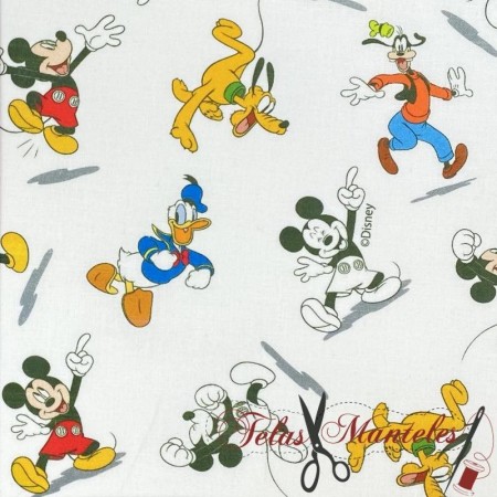 TELA ALGODON DISNEY MICKEY - TIENDA ONLINE TELAS Y MANTELES