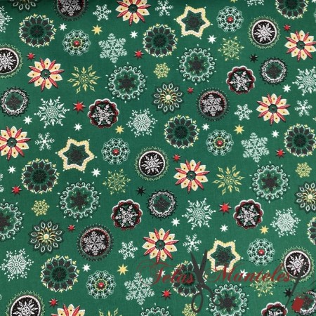 TELA DE ALGODON NAVIDAD - TIENDA ONLINE TELAS Y MANTELES