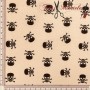 TELA DE ALGODON CALAVERAS - TIENDA ONLINE TELAS Y MANTELES