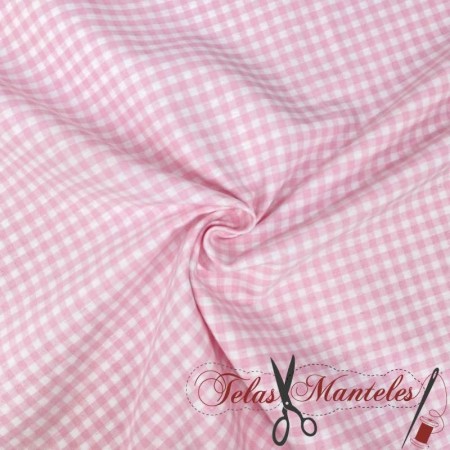 TELA ALGODÓN CUADRO VICHY - TIENDA ONLINE TELAS Y MANTELES