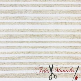 TELA ESTAMPADA CON RAYAS - TIENDA ONLINE TELAS Y MANTELES