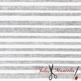TELA ESTAMPADA CON RAYAS - TIENDA ONLINE TELAS Y MANTELES