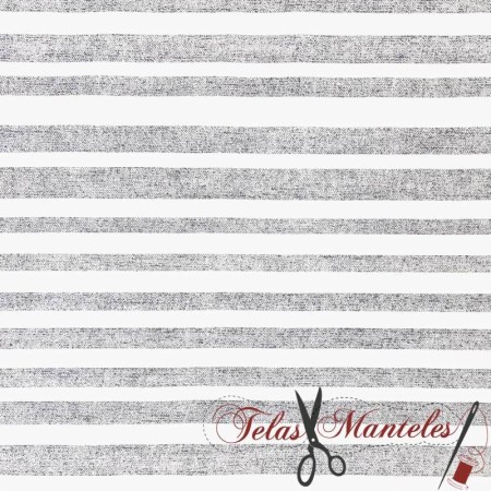 TELA ESTAMPADA CON RAYAS - TIENDA ONLINE TELAS Y MANTELES