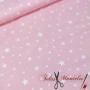 POPELIN ESTRELLAS INFANTILES ROSA - TIENDA ONLINE TELAS Y MANTELES