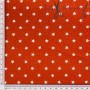POPELIN ESTRELLAS ROJO - TIENDA ONLINE TELAS Y MANTELES