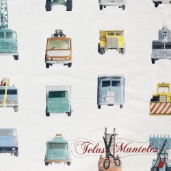 PANEL DE TELA INFANTIL COHETES - TIENDA ONLINE TELAS Y MANTELES
