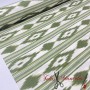 TELA MALLORQUINA IKAT VERDE - TIENDA ONLINE TELAS Y MANTELES