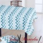 TELA MALLORQUINA IKAT TURQUESA - TIENDA ONLINE TELAS Y MANTELES