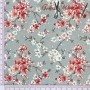TELA POPELIN ALGODÓN ALMENDRO JAPONÉS - TIENDA ONLINE TELAS Y MANTELES