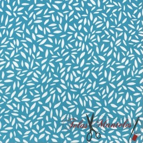 TELA DE ALGODON POPELIN TURQUESA - TIENDA ONLINE TELAS Y MANTELES