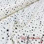 TELA POPELIN ALGODÓN INFANTIL ESTRELLAS NEGRO - TIENDA ONLINE TELAS Y MANTELES
