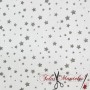 TELA POPELIN ALGODÓN INFANTIL ESTRELLAS GRISES - TIENDA ONLINE TELAS Y MANTELES
