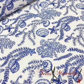 TELA PARA EXTERIOR ESTAMPADO MARINERO - TIENDA ONLINE TELAS Y MANTELES