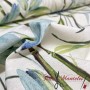 TELA LONETA HOJAS TROPICALES VERDE - TIENDA ONLINE TELAS Y MANTELES
